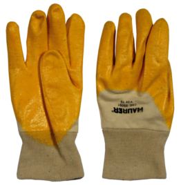 Guanti Lavoro Nitrile Giallo 10" Maurer Leggeri - Cf. Cavaliere - Pa: 12