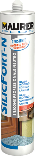 Silicone Neutro "Silicfort-N" Maurer Plus Trasparente 310Ml - Pz: 1