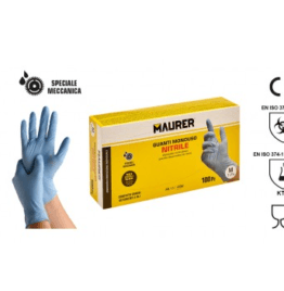 Guanti Nitrile Blu Ambidestri Monouso taglia XL