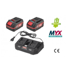 Kit Caricabatteria Doppio + 2 Batterie al Litio  Yamato Myx